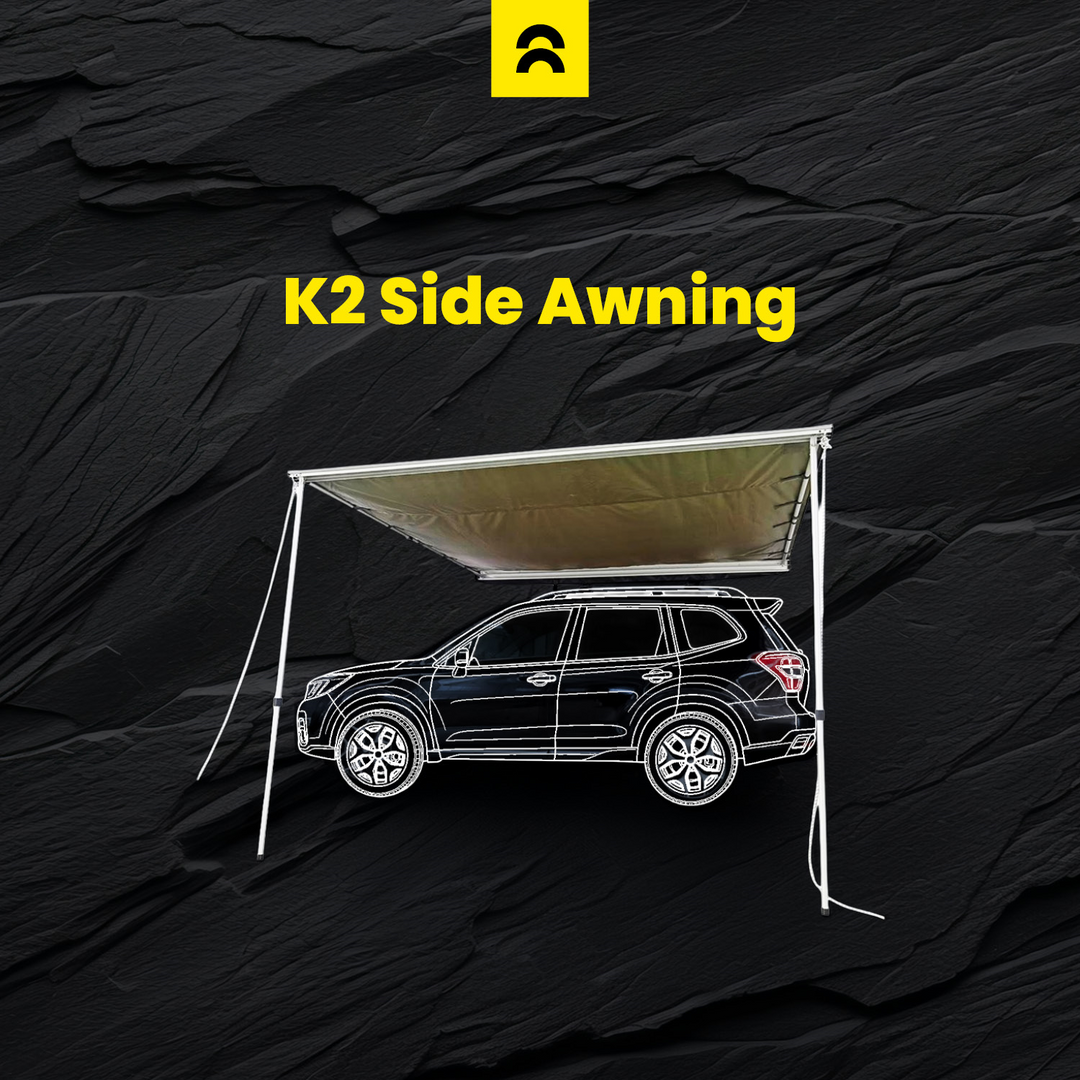 Orson Orson K2 Vehicle Side Awning 2.5x2.5m - Installation Kit Included