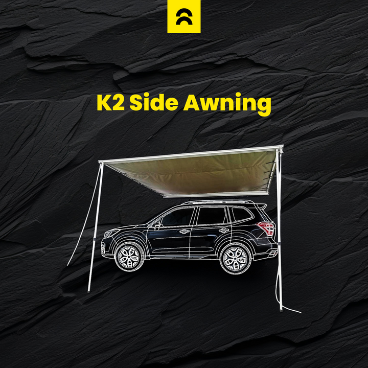 Orson Orson K2 Vehicle Side Awning 2.5x2.5m - Installation Kit Included
