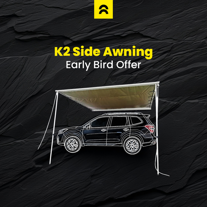 Orson Orson K2 Vehicle Side Awning 2.5x2.5m - Installation Kit Included
