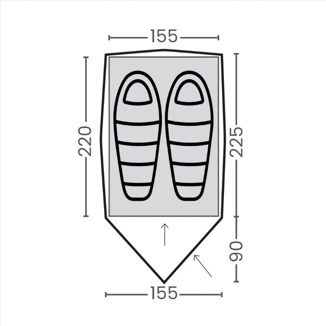 Orson Orson Nomad 2 | All Weather 2 Person Tent | 2.75kg