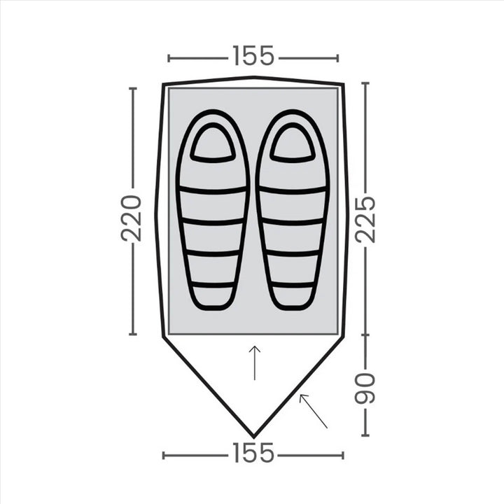 Orson Orson Nomad 2 | All Weather 2 Person Tent | 2.75kg