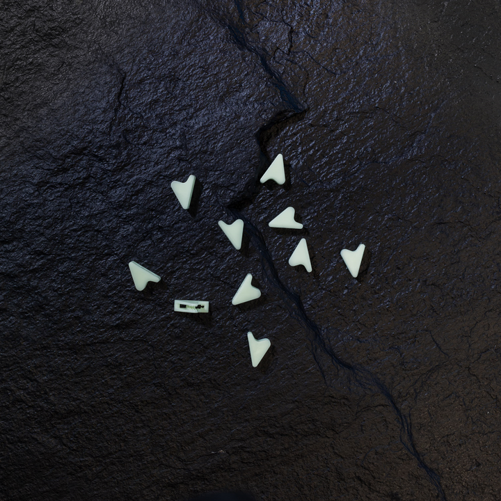 Orson Orson Triangle Tensioners For 1-2mm Guy Rope | 10 Pack Glow in the Dark