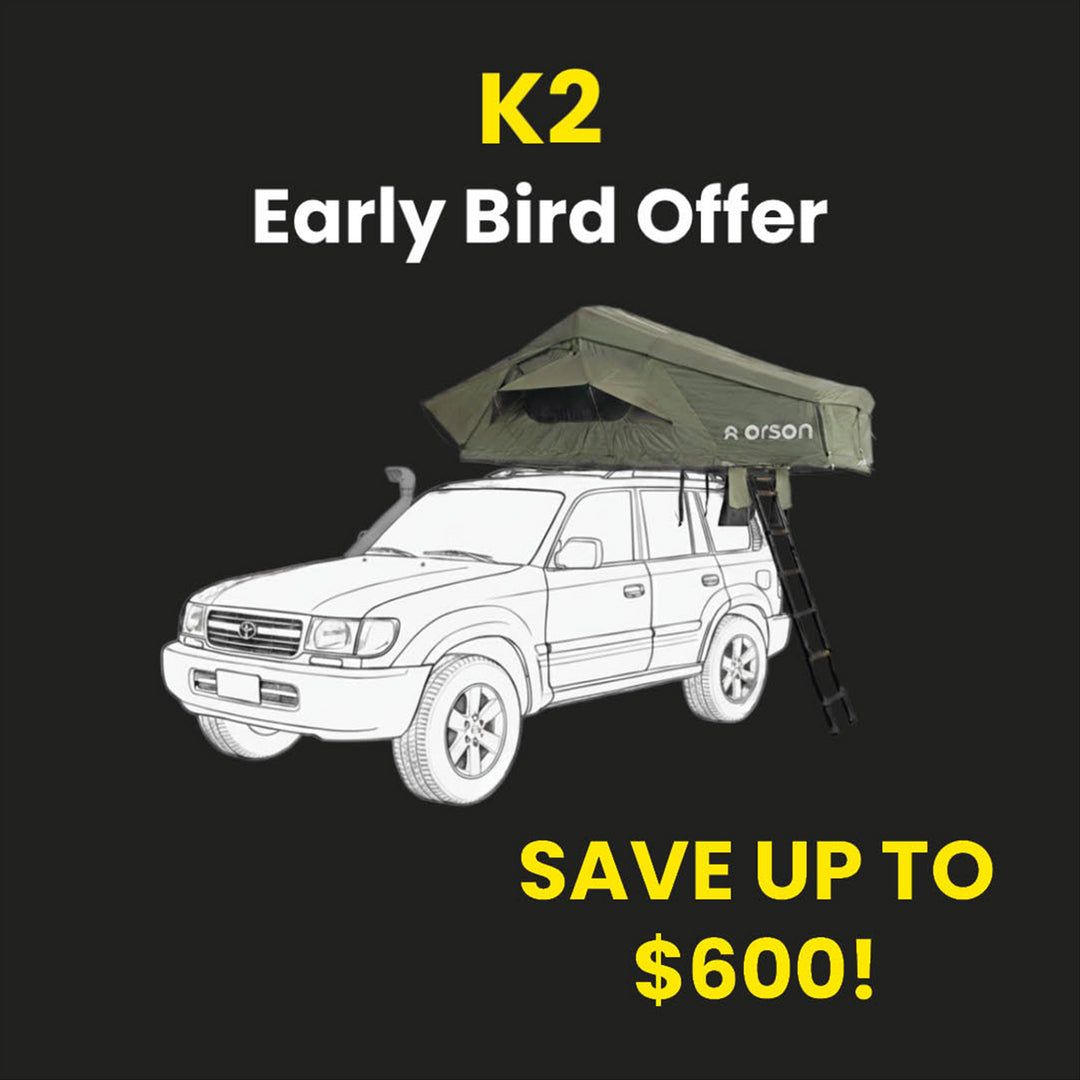 Orson Orson K2 Roof Tent with Annex and K2 2.5m Vehicle Side Awning Combo