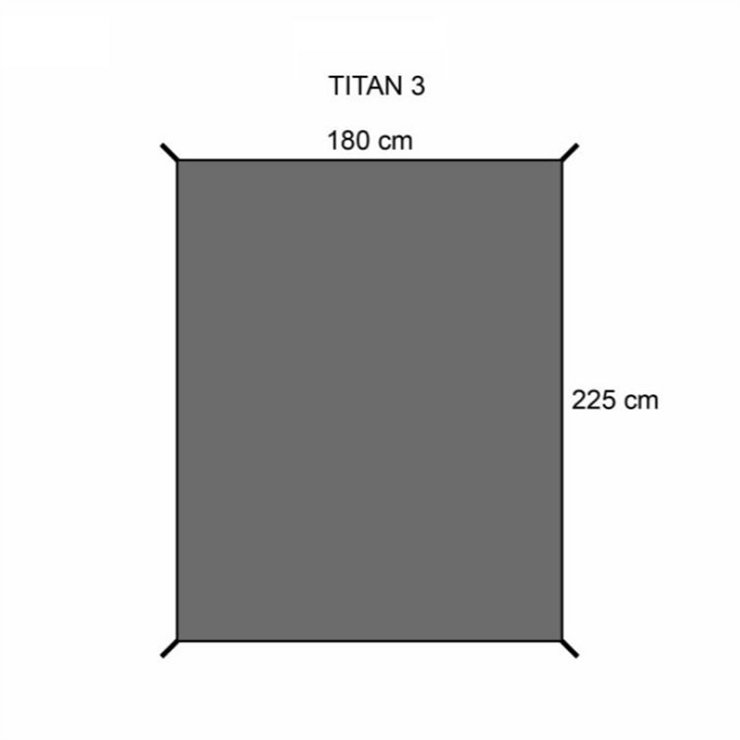Orson Titan 3 Tent Groundsheet - 225 x 180cm
