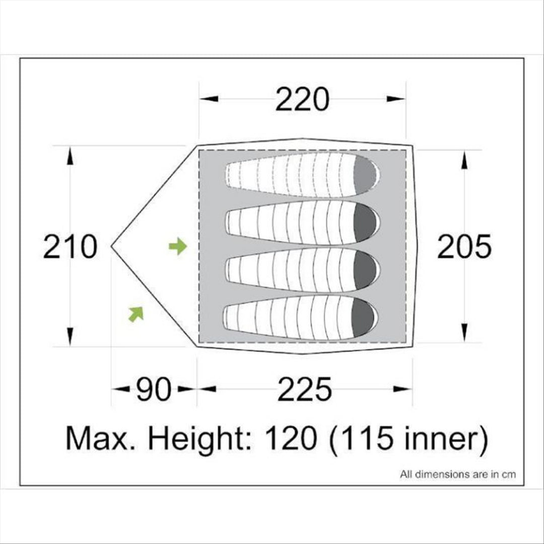 Orson Orson Nomad 3 | All Weather 3 Plus Person Tent | 3.25kg