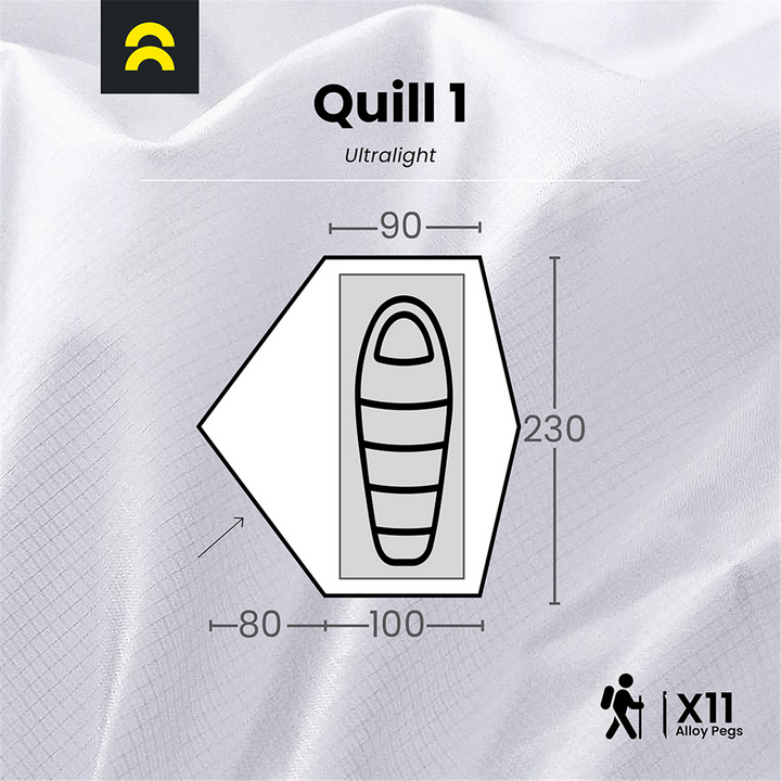 Orson Orson Quill 1 | Ultralight 4 Season Hiking Tent | 1.7kg